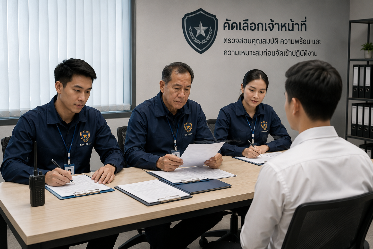 การคัดเลือกเจ้าหน้าที่รักษาความปลอดภัย